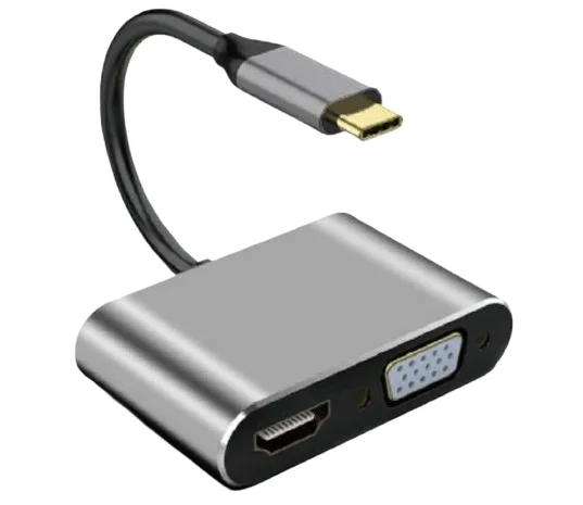 Φωτογραφία προϊόντος: Arrango Μετατροπέας HDMI / VGA female σε USB-C male Γκρι AC49288