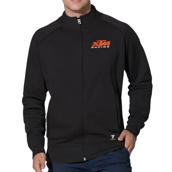 Φωτογραφία προϊόντος: Takeposition Unisex Φούτερ Moto Ktm με Κέντημα, Ψηλό Γιακά & Πλαϊνές Τσέπες – Μαύρο