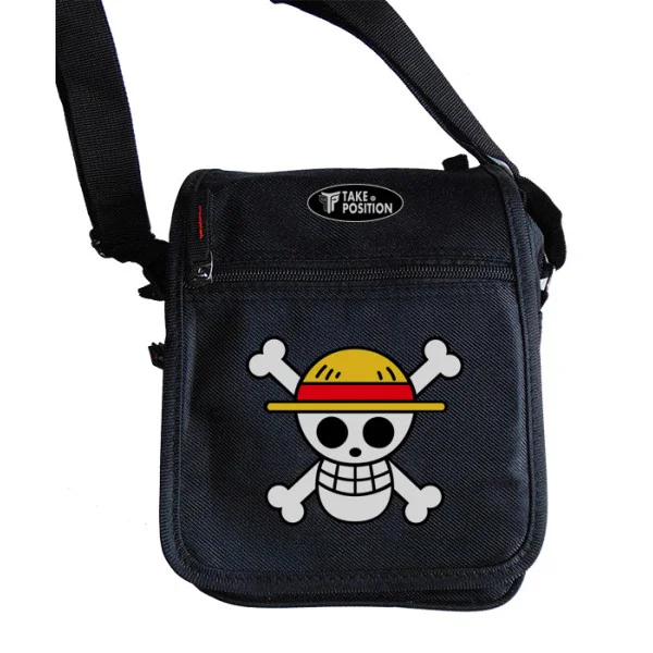 Φωτογραφία προϊόντος: Takeposition Τσαντάκι ώμου Unisex, Anime One Piece Straw Hat, Μαύρο, 23x18x8.50cm, 983-1067