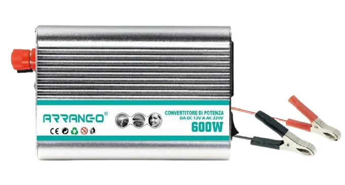 Φωτογραφία προϊόντος: Arrango Inverter 600W DC 12V to AC 220V AP76593
