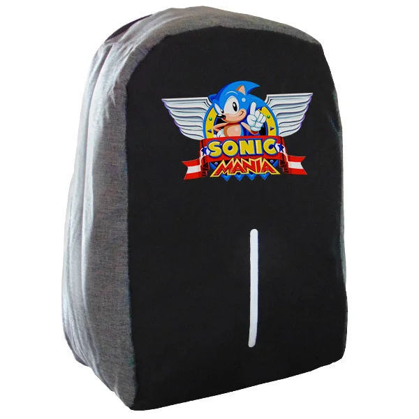 Φωτογραφία προϊόντος: Takeposition Sonic mania Σχολική τσάντα Razor 1κεντρική θέση Rpet 600D 44Y x 34Μ x 10Π Μαύρο/γκρι 973-1185