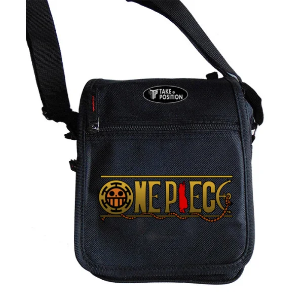 Φωτογραφία προϊόντος: Takeposition Τσαντάκι ώμου Unisex, Anime One Piece Golden logo, Μαύρο, 23x18x8.50cm, 983-1052