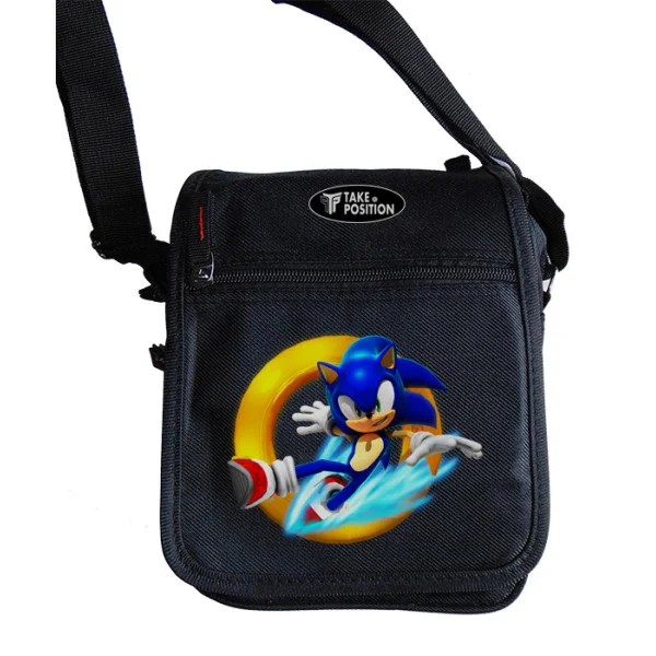 Φωτογραφία προϊόντος: Takeposition Τσαντάκι ώμου Unisex, Sonic Ring, Μαύρο, 23x18x8.50cm, 983-1182