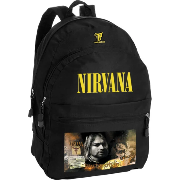 Φωτογραφία προϊόντος: Takeposition Pearl Σακίδιο πλάτης Nirvana the one, 1 Κεντρικές θέσεις, 40.5x31x15cm ,Μαύρο, 976-7546-02