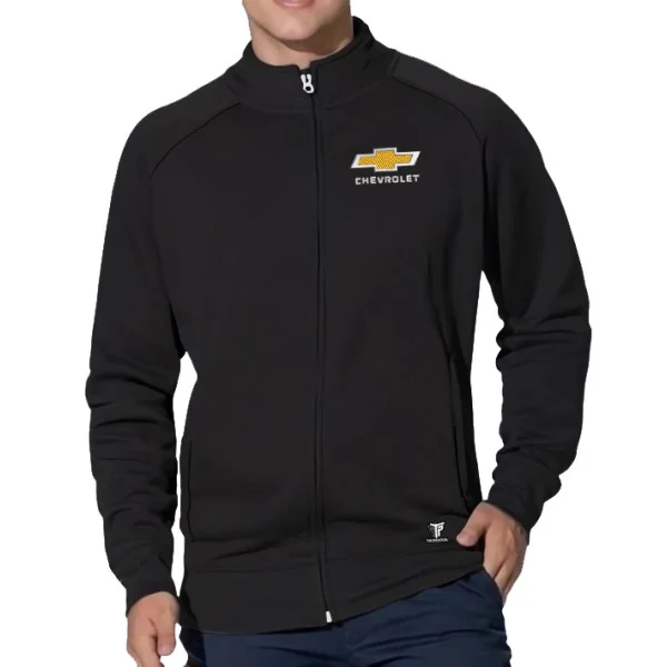 Φωτογραφία προϊόντος: Takeposition Unisex Φούτερ Chevrolet με Κέντημα, Ψηλό Γιακά & Πλαϊνές Τσέπες – Μαύρο