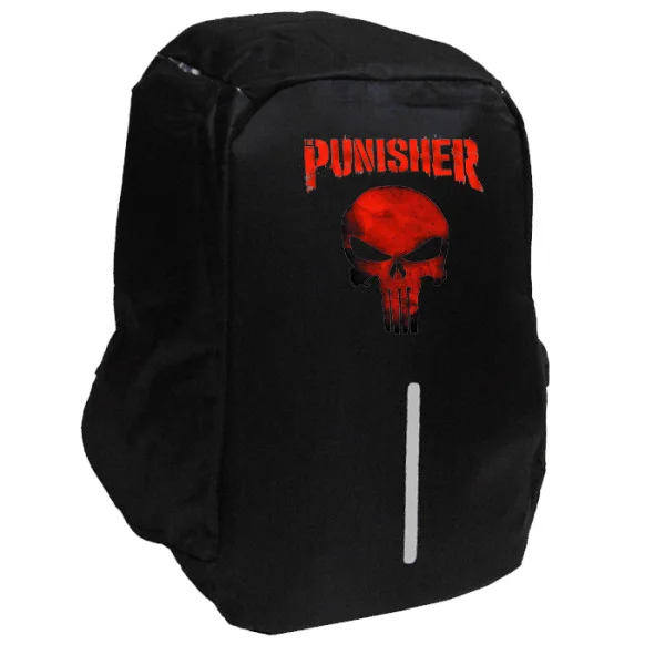 Φωτογραφία προϊόντος: Takeposition Red Punish them Σχολική τσάντα Razor 1κεντρική θέση Rpet 600D 44Y x 34Μ x 10Π, Μαύρο, 973-8509-02