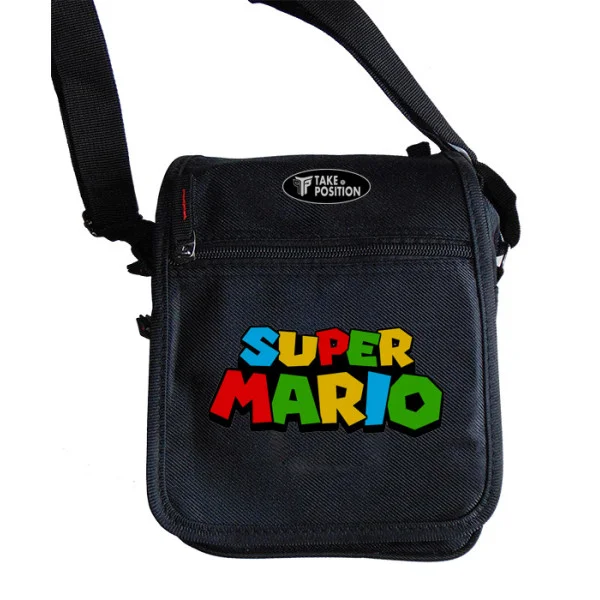 Φωτογραφία προϊόντος: Takeposition Τσαντάκι ώμου Unisex Super Mario Logo, Μαύρο, 23x18x8.50cm, 983-4705