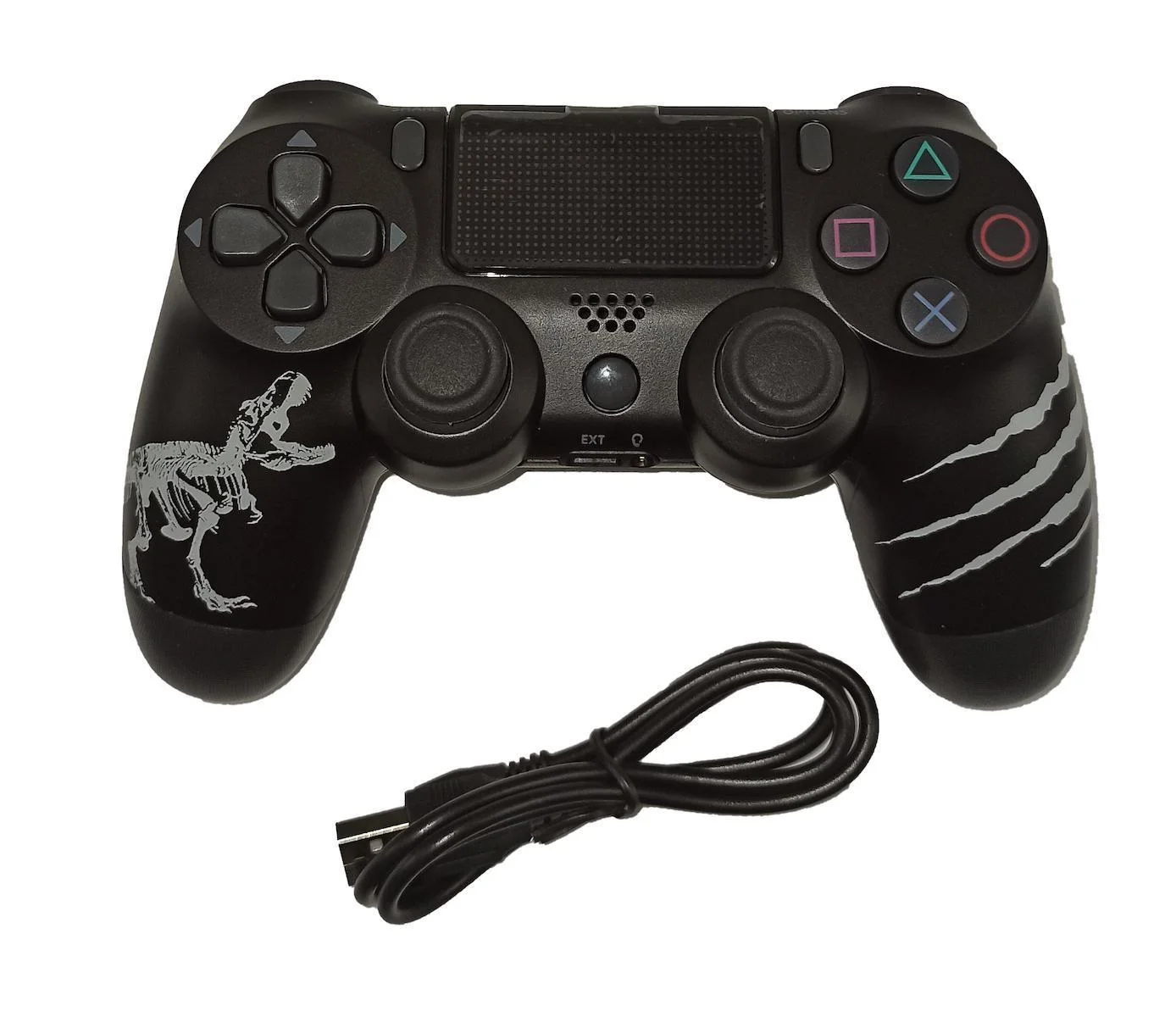 Φωτογραφία προϊόντος: OEM Doubleshock Ασύρματο Gamepad για PS4 Dinosaur Μαύρο