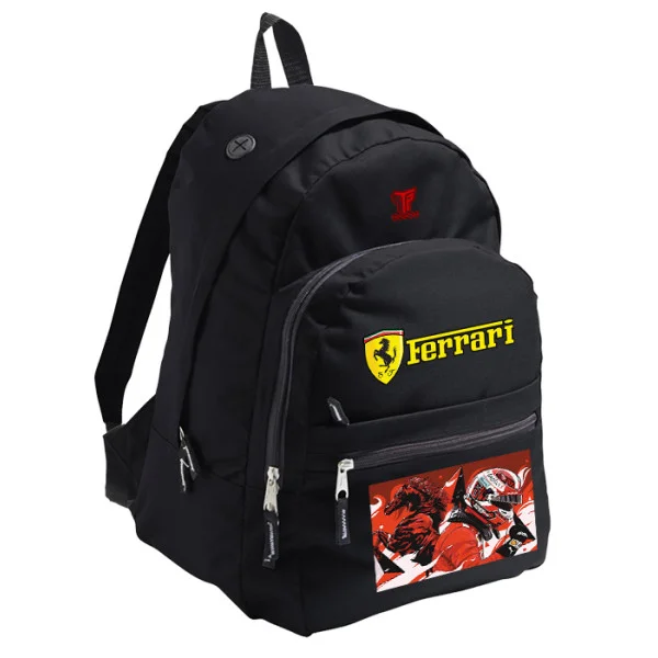 Φωτογραφία προϊόντος: Takeposition Pearl Σχολική Τσάντα F1 Ferrari Μαύρη 40x31x15cm – 24L