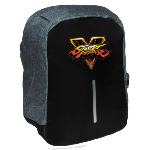 Φωτογραφία προϊόντος: Takeposition Steet Fighter V Logo Σακίδιο πλάτης Razor 1κεντρική θέση Rpet 600D 44Y x 34Μ x 10Π Μαύρο/γκρι 973-4746-07
