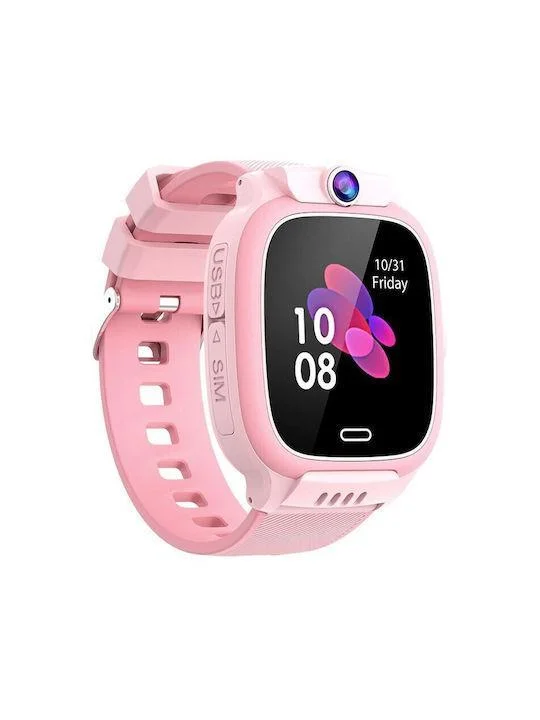 Φωτογραφία προϊόντος: OEM Y31 Παιδικό Smartwatch με Λουράκι από Καουτσούκ/Πλαστικό Ροζ