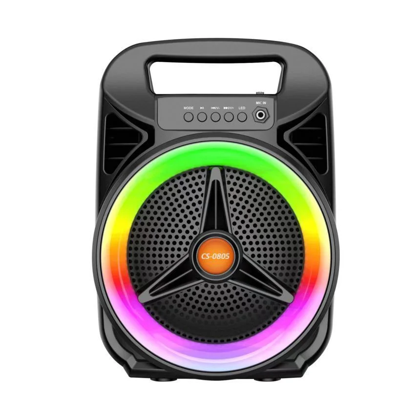 Φωτογραφία προϊόντος: OEM Φορητό Ηχείο Bluetooth με ενσύρματο μικρόφωνο και λειτουργία καραόκε Μαύρο CS-0805