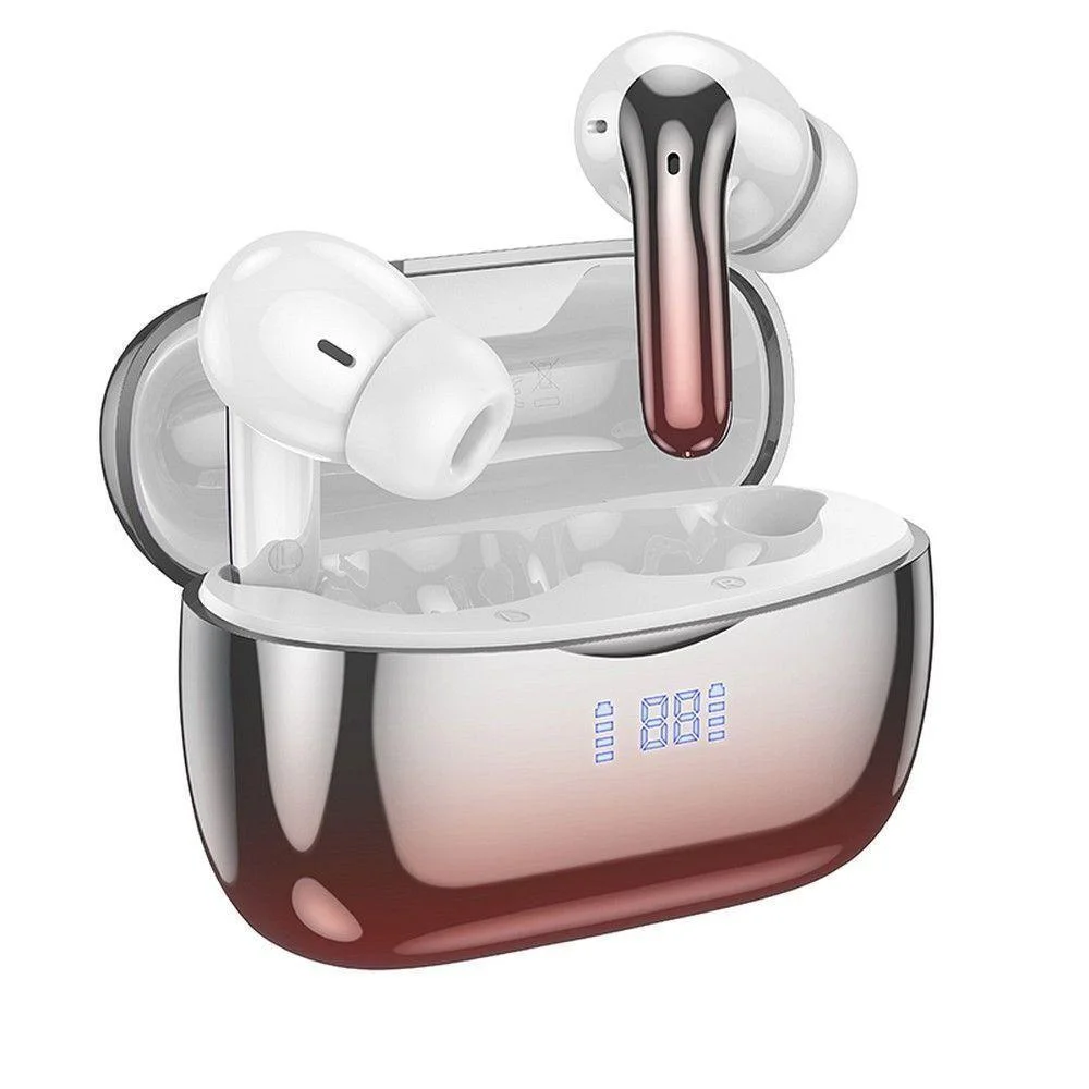 Φωτογραφία προϊόντος: Hoco In-ear Bluetooth Handsfree Ακουστικά με Θήκη Φόρτισης Κόκκινο EQ16 Shine
