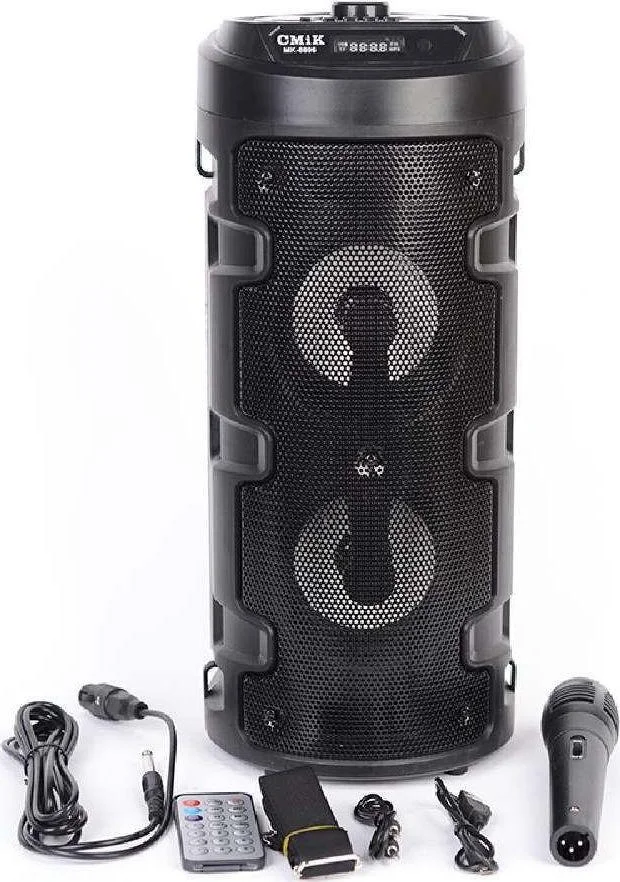Φωτογραφία προϊόντος: OEM CMiK Φορητό Ηχείο Bluetooth με ενσύρματο μικρόφωνο και λειτουργία καραόκε Μαύρο MK-8896