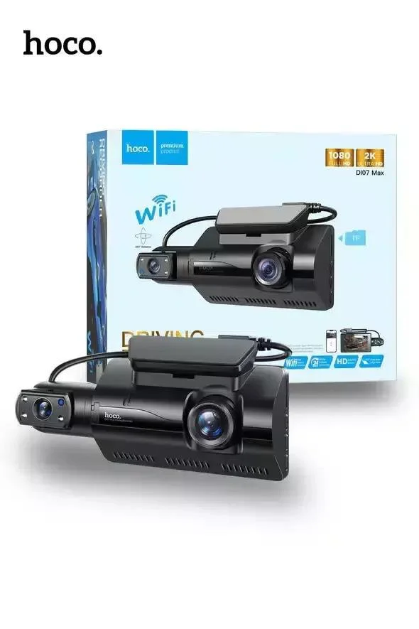 Φωτογραφία προϊόντος: Hoco Κάμερα DVR Αυτοκινήτου WiFi για Παρμπρίζ DI07 MAX