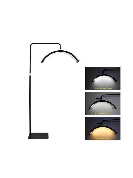Φωτογραφία προϊόντος: OEM Επιδαπέδια Λάμπα Led Half Moon με Remote Control HD-M6X Μαύρο