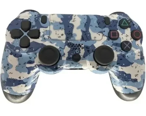 Φωτογραφία προϊόντος: OEM Doubleshock Ασύρματο Gamepad για PS4 Camouflage Blue-White