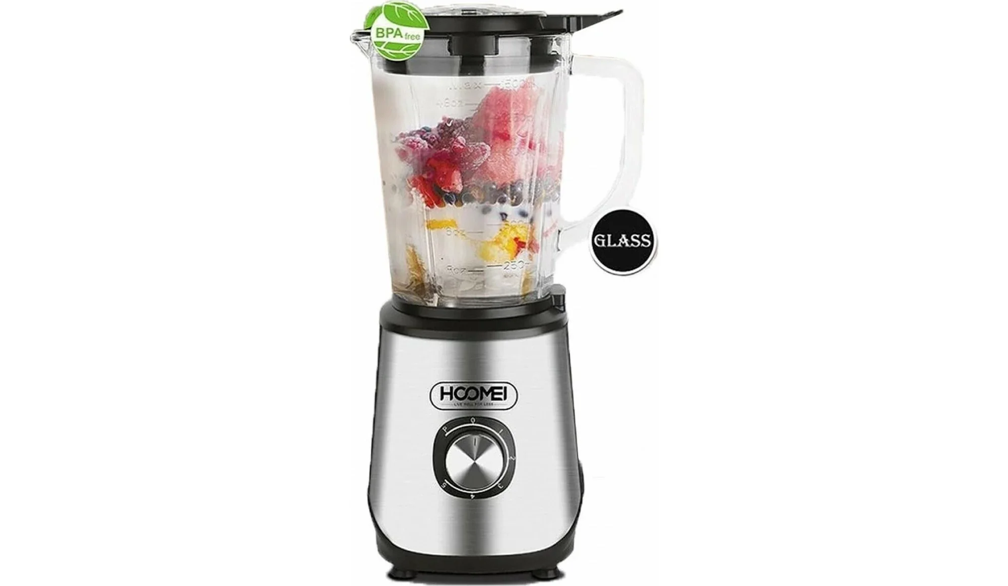 Φωτογραφία προϊόντος: Hoomei Μπλέντερ για Smoothies 1.7lt 600W Ασημί HM-6745F