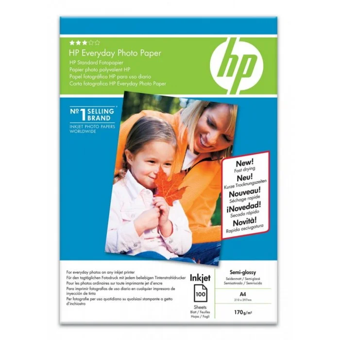 Φωτογραφία προϊόντος: Hewlett Packard Everyday Photo Paper HP Semi Gloss A4 100Shts 200g