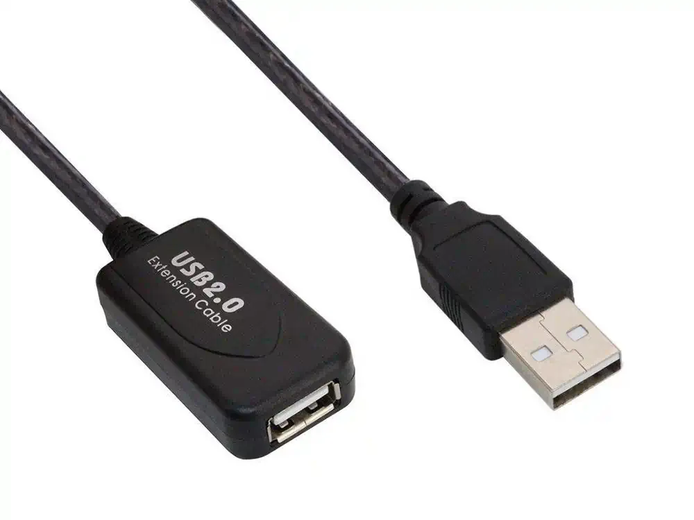 Φωτογραφία προϊόντος: PowerTech Καλώδιο USB (M) Σε USB (F) Με Ενισχυτή 480Mbps 5m Μαύρο (CAB-U039)