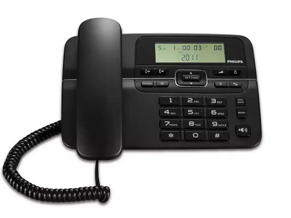 Φωτογραφία προϊόντος: Ενσύρματο Τηλέφωνο PHILIPS 2000 Series M20 Μαύρο (M20B/00)