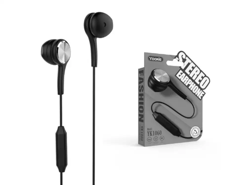 Φωτογραφία προϊόντος: Ακουστικά Handsfree Yookie YK1060 Earbuds Μαύρο