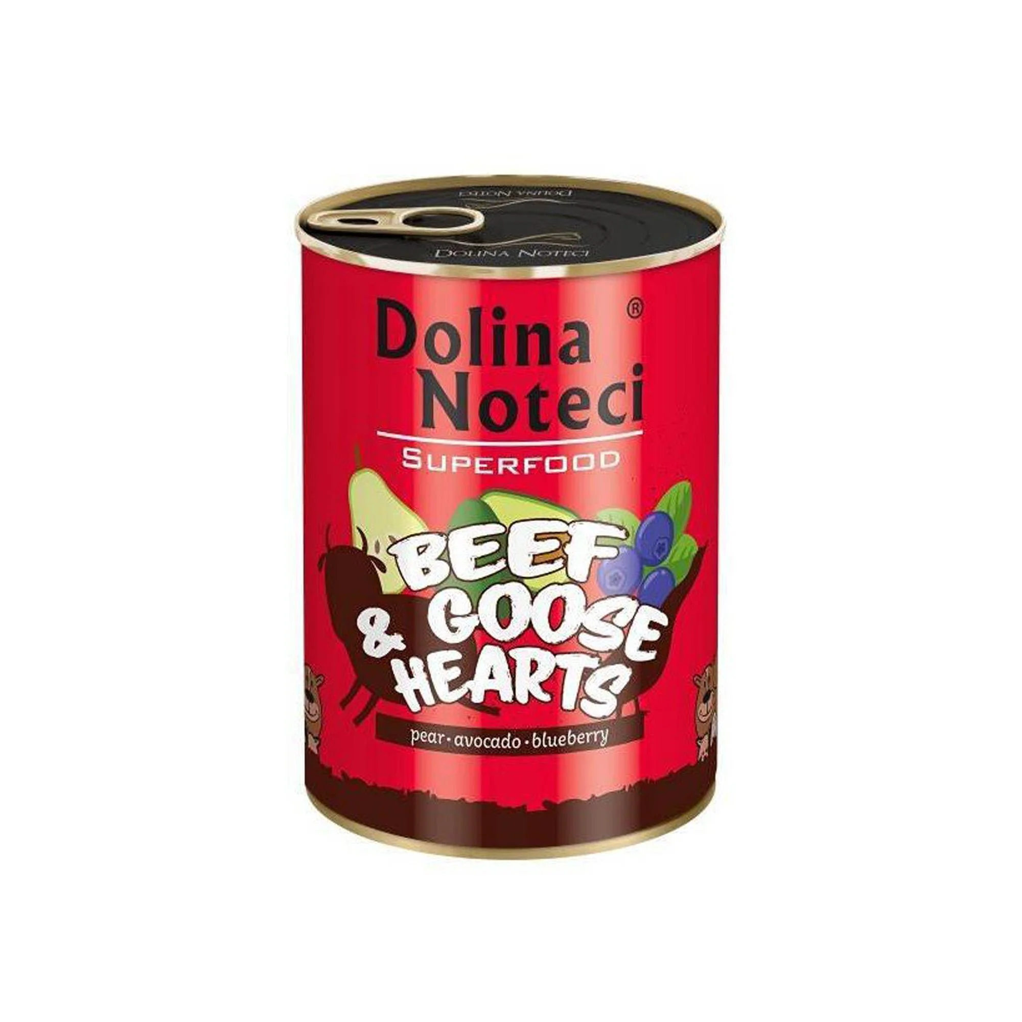 Φωτογραφία προϊόντος: Dolina Noteci Super Foods Beef + Goose Hearts 800g