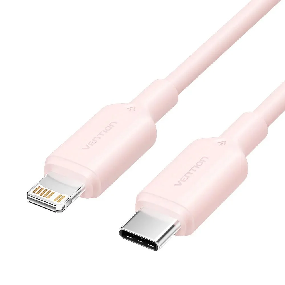 Φωτογραφία προϊόντος: VENTION Type-C Male to Lightning Male 3A Cable 2M Pink PVC Type (LAKPH) (VENLAKPH)