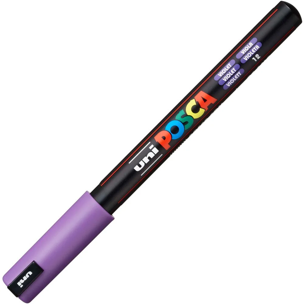 Φωτογραφία προϊόντος: Uni-Ball Μαρκαδοροι Posca Pc-1Mr Extra Fine Violet (PC1MREXFVL) (UNIPC1MREXFVL)