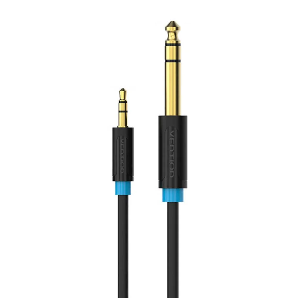 Φωτογραφία προϊόντος: VENTION 3.5mm Male to 6.5mm Male Audio Cable 0.5M Black (BABBD) (VENBABBD)