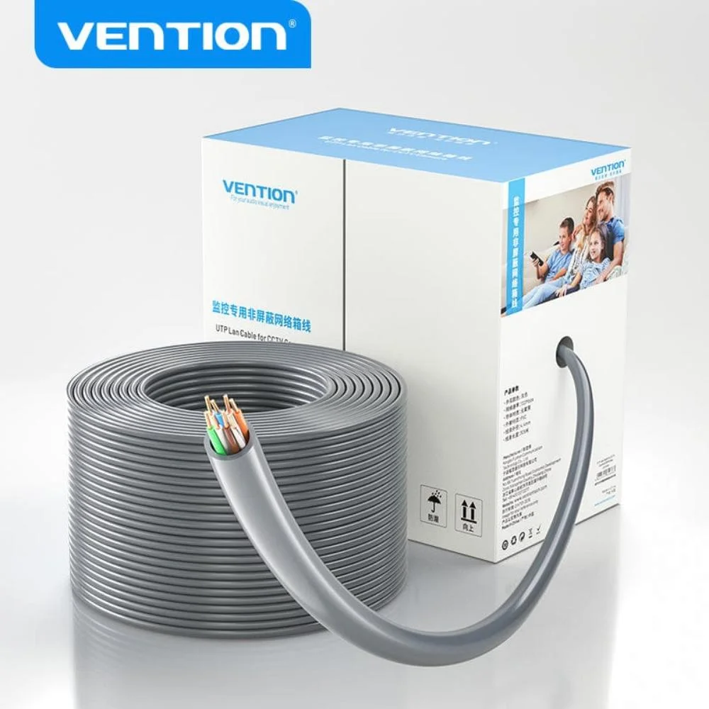 Φωτογραφία προϊόντος: VENTION Cat.5e PoE UTP Lan Cable Oxygen-Free Copper for CCTV Camera 305M Gray (IJCH305) (VENIJCH305)