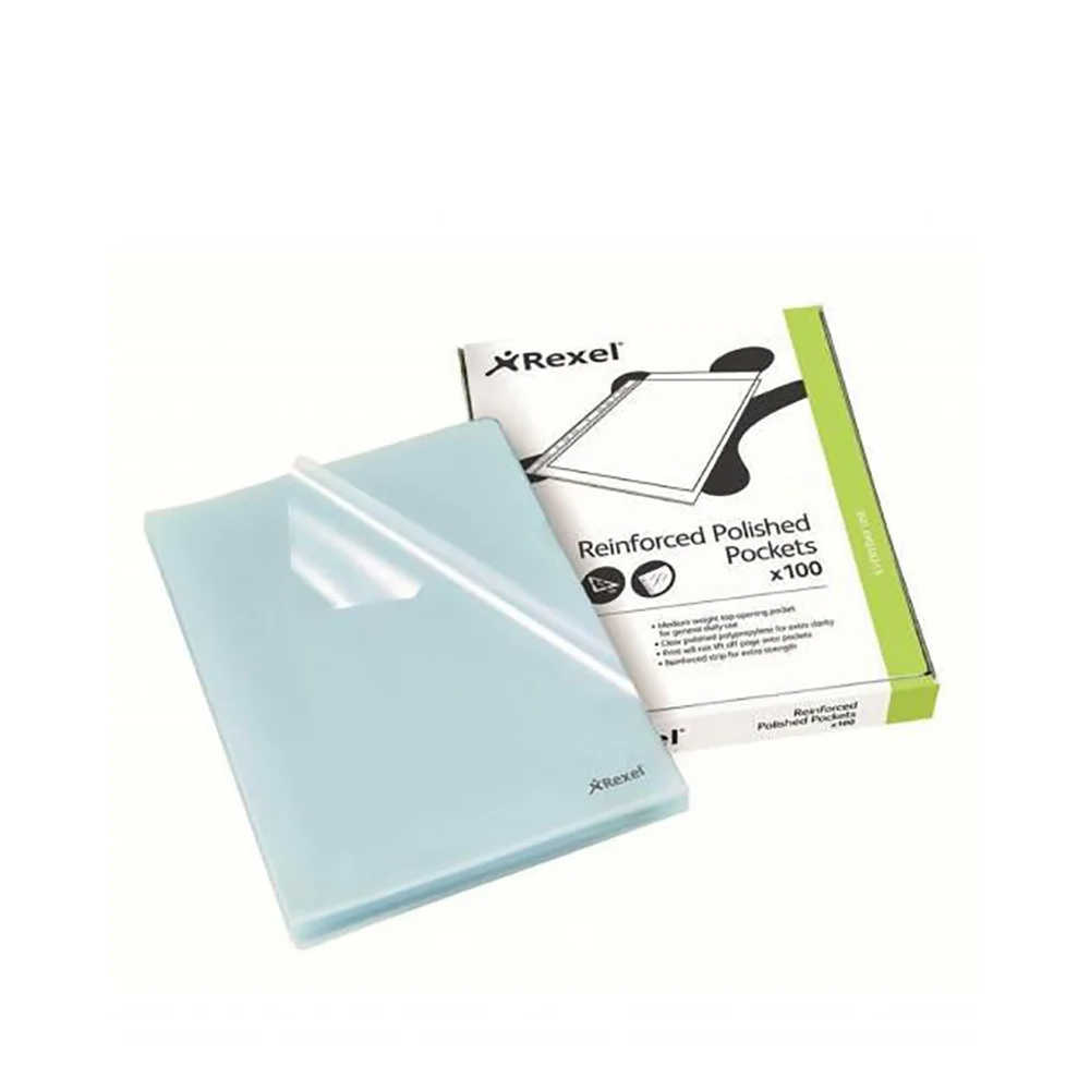 Φωτογραφία προϊόντος: Rexel Ζελατίνα 12215 "L" Clear 100τμχ (12215) (REX12215)