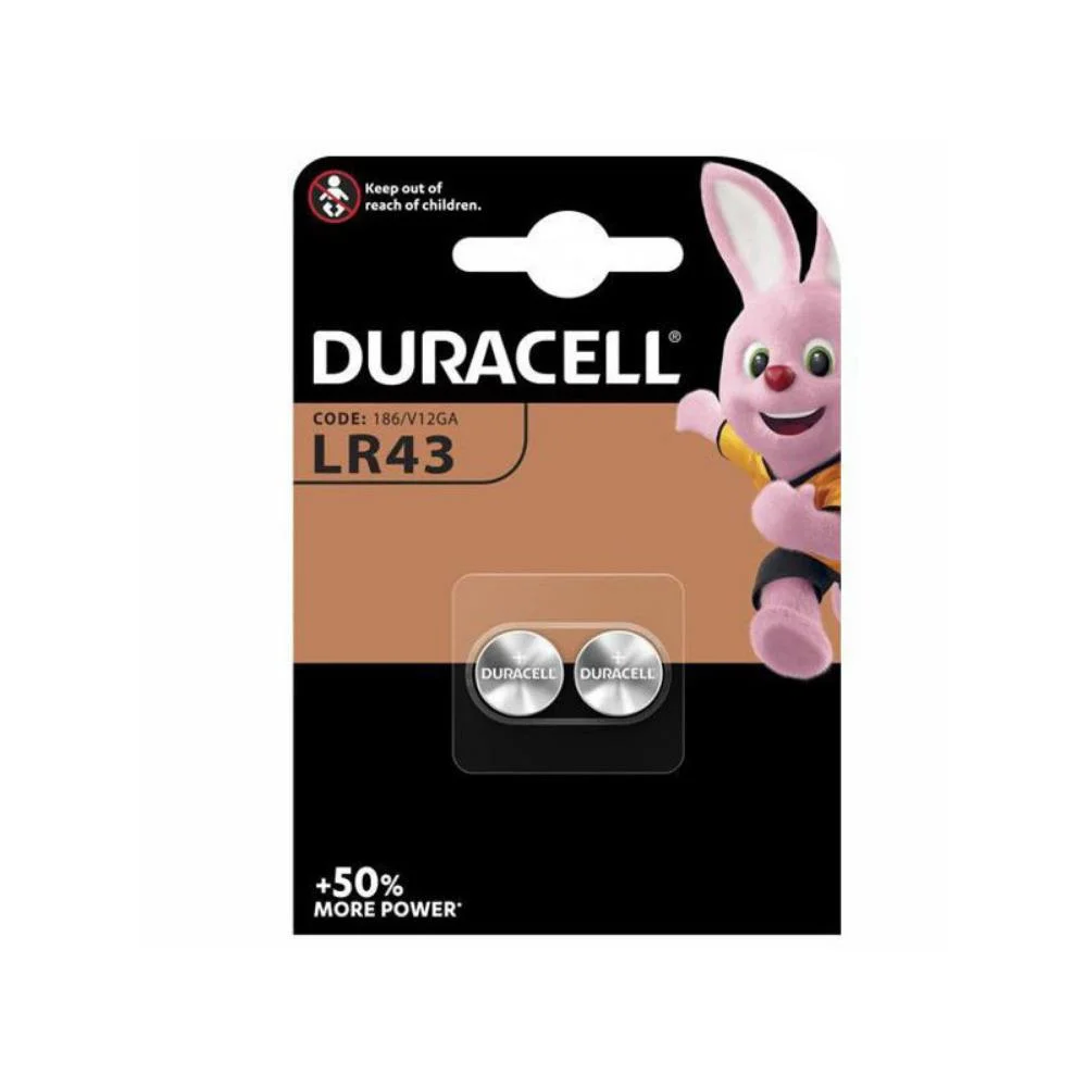 Φωτογραφία προϊόντος: Duracell Electronics Αλκαλικές Μπαταρίες Ρολογιών LR43 1.5V 2τμχ (DELR43)(DURDELR43)