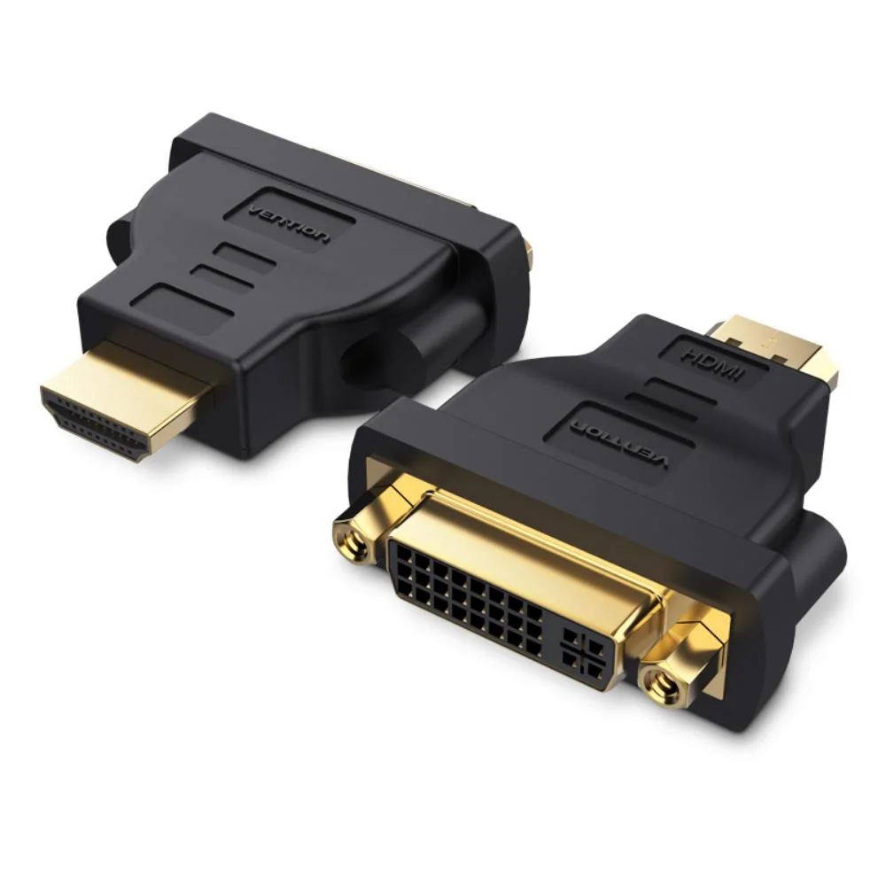 Φωτογραφία προϊόντος: VENTION HDMI DVI Bi-Directional Adapter Black (ECCB0) (VENECCB0)