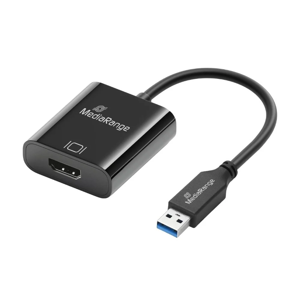Φωτογραφία προϊόντος: MediaRange USB-A to HDMI Audio and Video Converter, 20cm, Black (MRCS232)