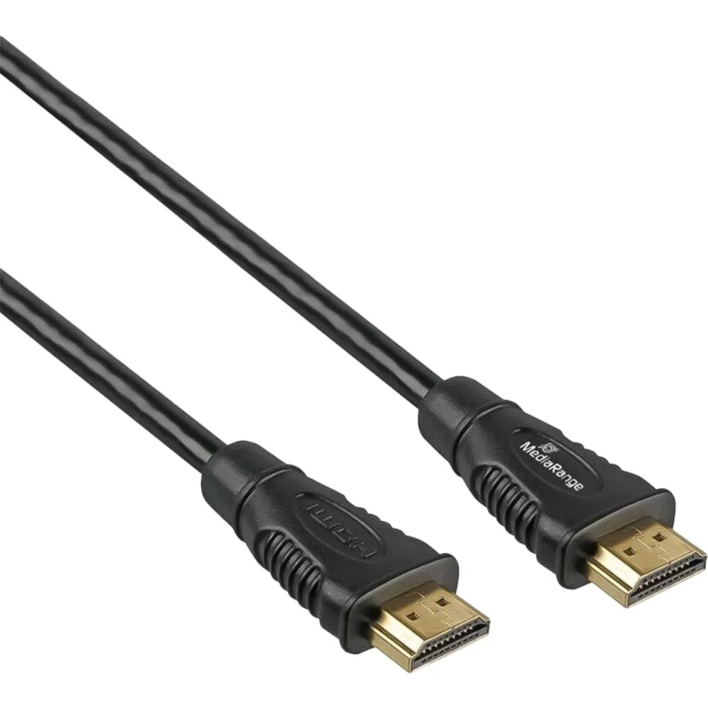 Φωτογραφία προϊόντος: MediaRange HDMI Premium High Speed with Ethernet Cable, Ver. 2.0, 18 Gbps Ver. 2.1, 4k@60Hz, 2.0m, Black (MRCS247)