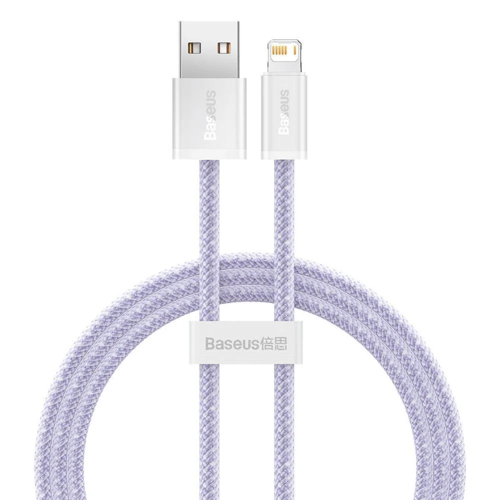 Φωτογραφία προϊόντος: Baseus USB cable for Lightning Dynamic 2 Series, 2.4A, 1m (purple) (CALD040005) (BASCALD040005)