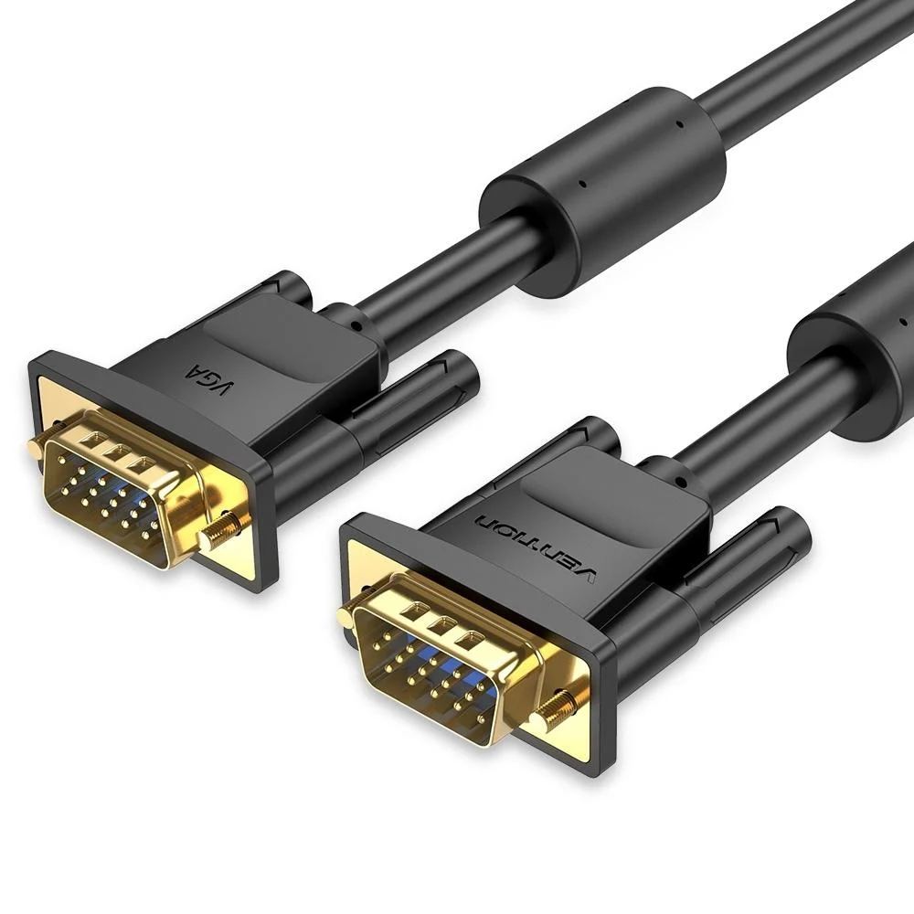 Φωτογραφία προϊόντος: VENTION VGA (3+6) Male to Male Cable with Ferrite Cores 25M Black (DAEBS) (VENDAEBS)