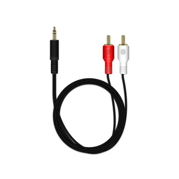 Φωτογραφία προϊόντος: Καλώδιο MediaRange RCA/Stereo Jack connection cable 3.5mm., 1.0M Black (MRCS164)