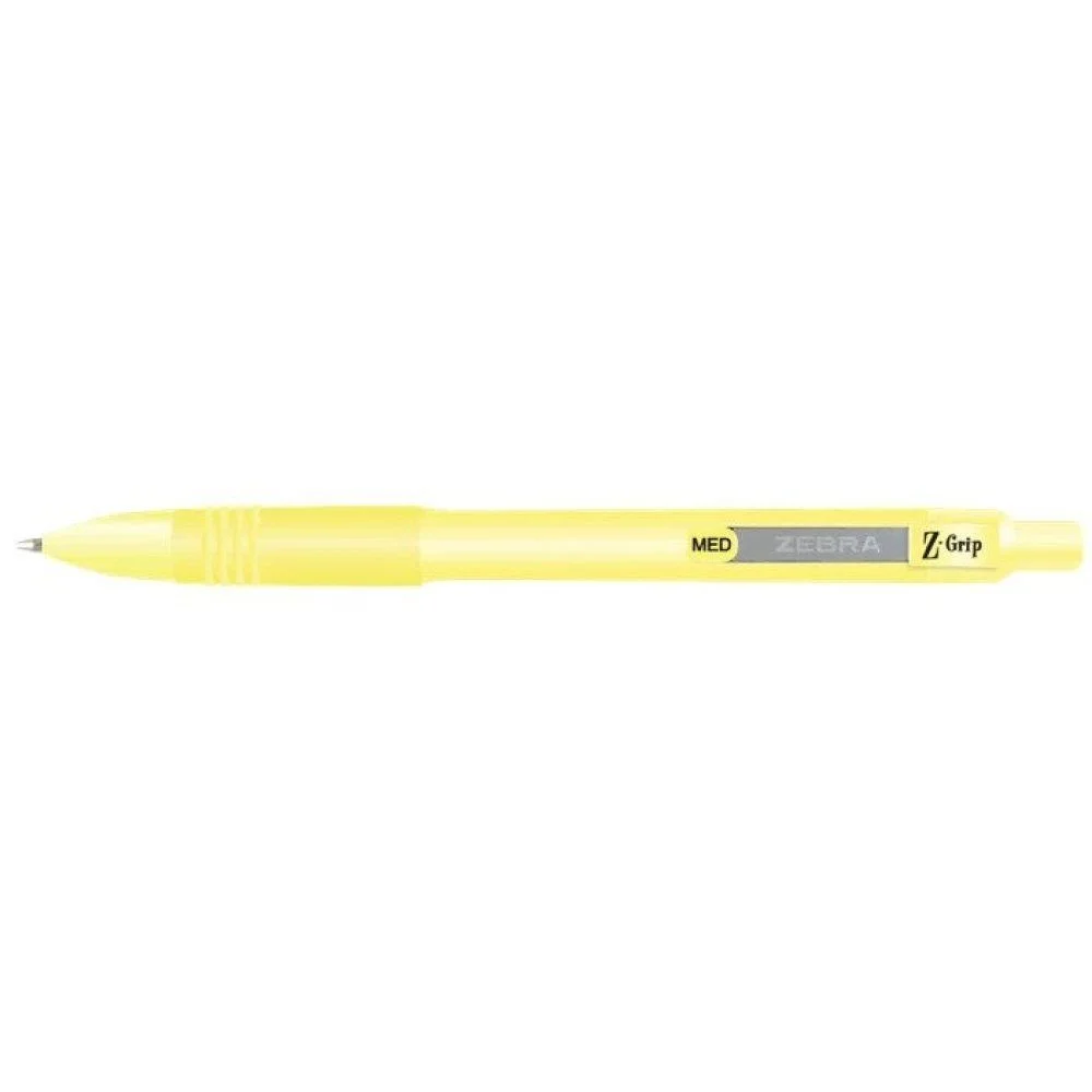 Φωτογραφία προϊόντος: Zebra Στυλό Ballpoint Pastel Yellow 1.0mm με Μπλε Μελάνι Z-Grip Smooth (ZB-91805) (ZEB91805)