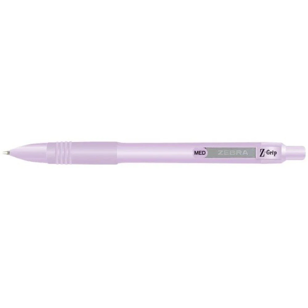 Φωτογραφία προϊόντος: Zebra Στυλό Ballpoint Pastel Purple 1.0mm με Μπλε Μελάνι Z-Grip Smooth (ZB-91808) (ZEB91808)