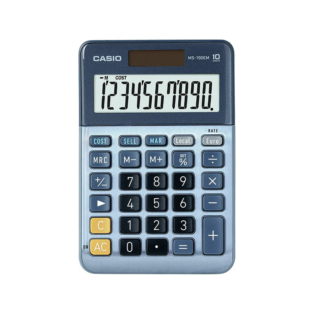 Φωτογραφία προϊόντος: CASIO MS-100EM 10-DIGIT CALCULATOR (MS-100EM) (CASMS100EM)