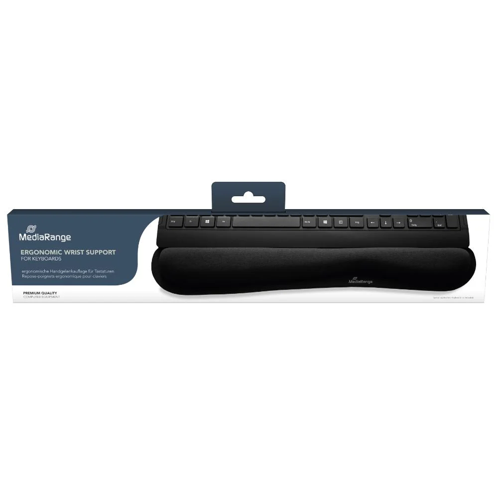 Φωτογραφία προϊόντος: MediaRange Ergonomic Keyboard Pad With Gel Wrist Support Black (MROS252)