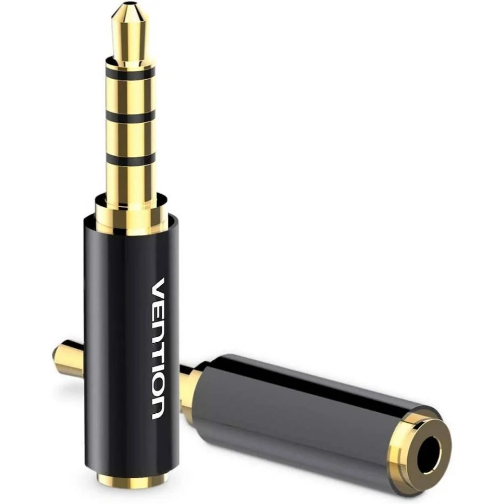 Φωτογραφία προϊόντος: VENTION 3.5mm Male to 2.5mm Female Audio Adapter Black Metal Type (BFBB0) (VENBFBB0)