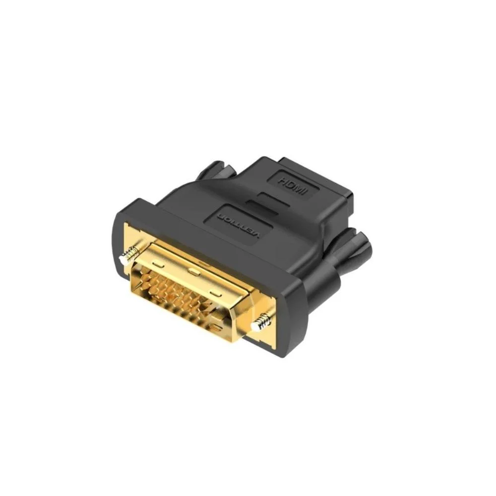 Φωτογραφία προϊόντος: VENTION DVI (24+1) Male to HDMI Female Adapter Black (ECDB0) (VENECDB0)