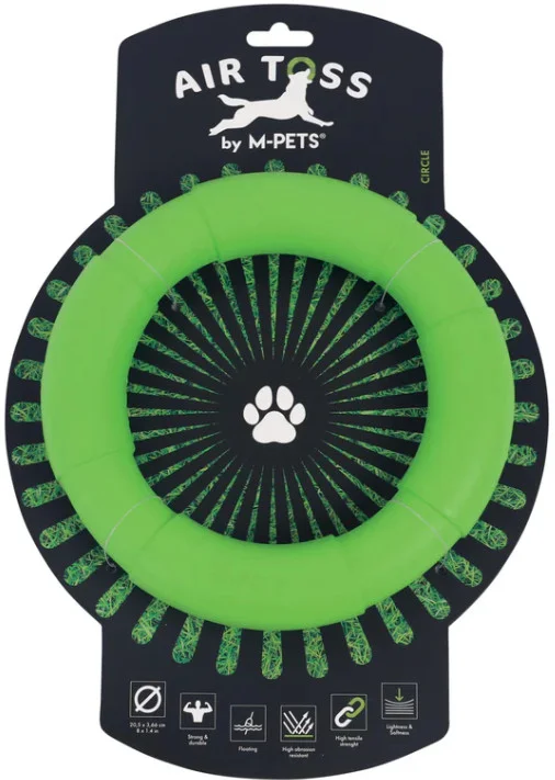 Φωτογραφία προϊόντος: M-pets AIR TOSS Πράσινος Πλωτός Κύκλος Δ20.5 X 3.66 cm M-pets (2074271)