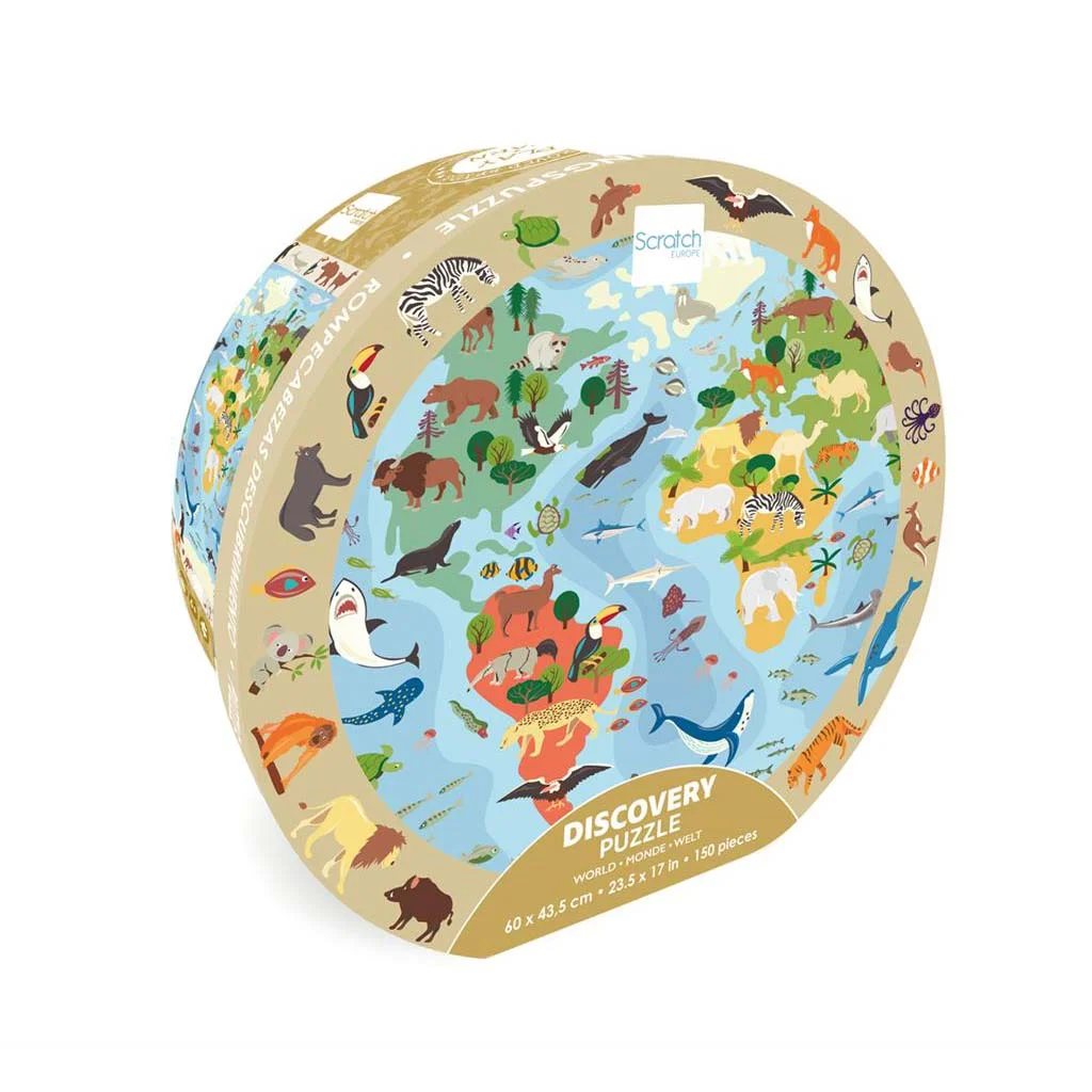 Φωτογραφία προϊόντος: Scratch DISCOVERY PUZZLE WORLD 150pcs