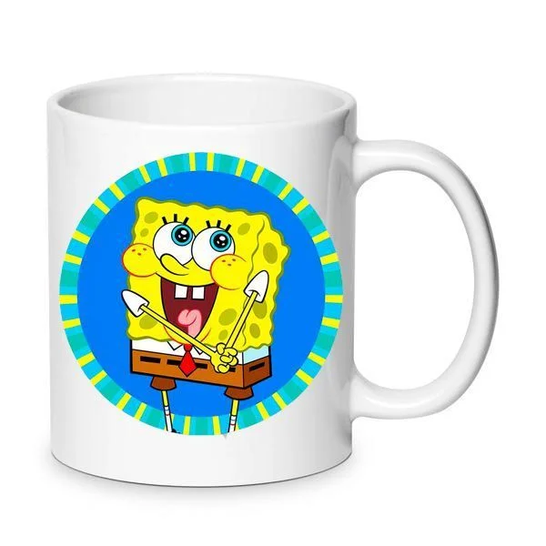 Φωτογραφία προϊόντος: Spongebob mug Μπομπ ο Σφουγγαράκης κούπα no14 κεραμική 330ml