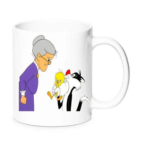 Φωτογραφία προϊόντος: Tweety and Sylvester mug Τουίτι και Σιλβέστρος κούπα no3 κεραμική 330ml