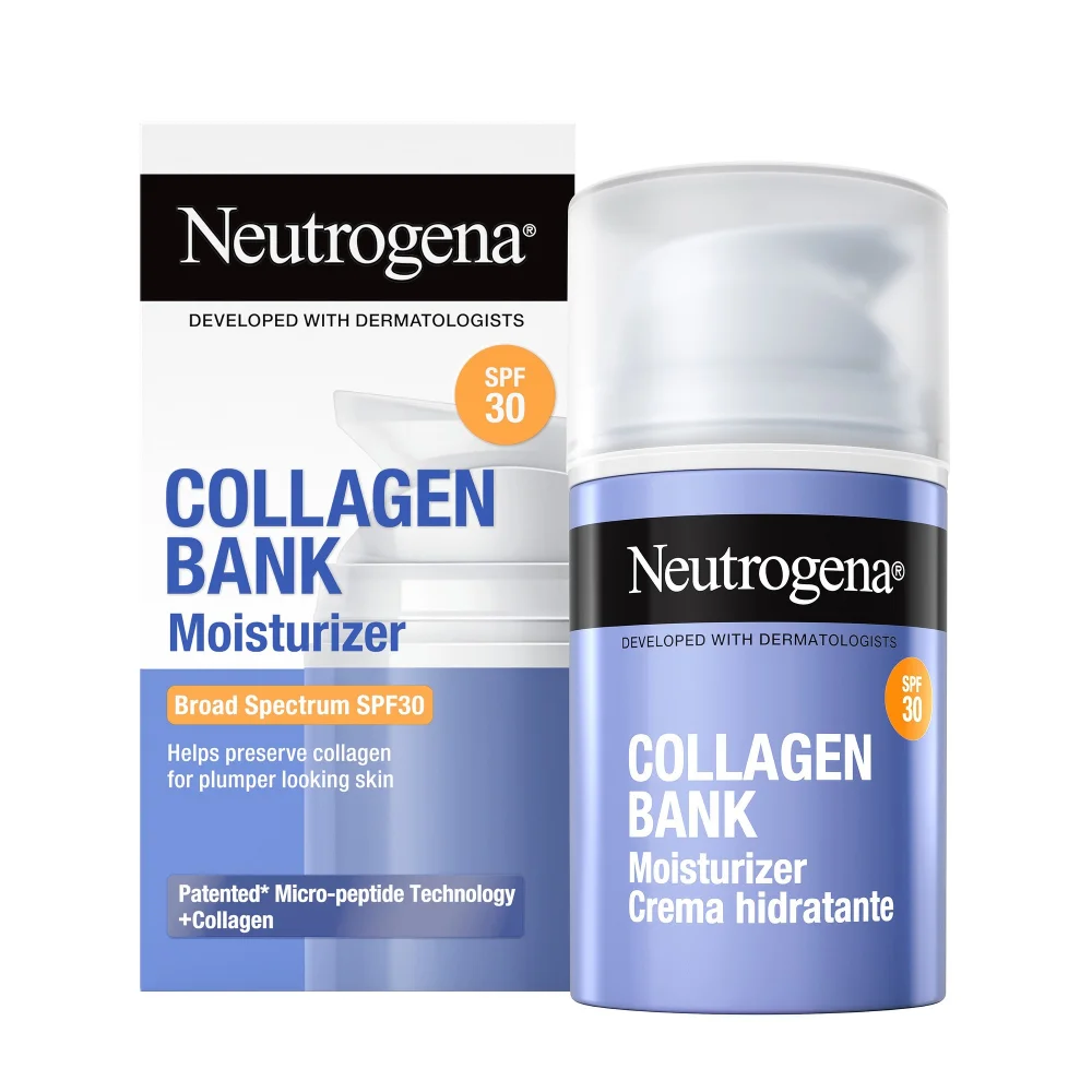 Φωτογραφία προϊόντος: Neutrogena Collagen Bank Moisturizer SPF30 - Κρέμα Ημέρας για Φρέσκια, Σφριγηλή Επιδερμίδα (50ml)
